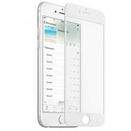 Противоударное стекло Usams для APPLE iPhone 6/6S (4.7), 0.33 мм, 3D, зеркальное, глянцевое, цвет: белый