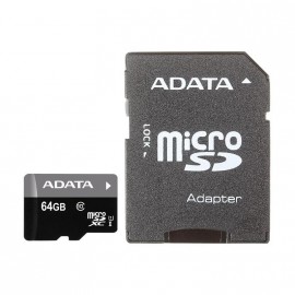 Карта памяти MicroSDXC 64GB A-Data Class 10 Premier UHS-I (40/15 Mb/s) + SD adapter