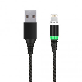 Кабель SMART BUY  USB - 8-pin для Apple, черный, 1м, до 2 А, магнитный наконечник