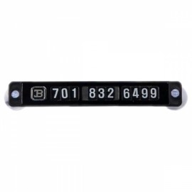 Автовизитка BLAST BCN-301, черный, магнитная, крепление-присоска, 15,2 см. Позволяет отображать до 11-ти знаков номера телефона. В случае смены номера
