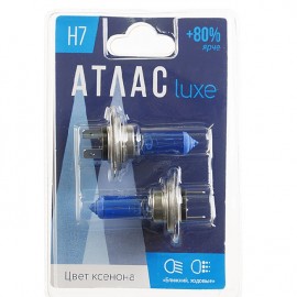 Галогеновая лампа InterPower АТЛАС LUX H1 12V 55W +80% (блистер 2шт) синие