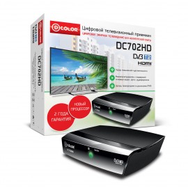 Ресивер DVB-T2 D-COLOR DC702HD