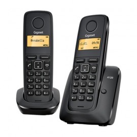 Телефон Siemens Gigaset A120 Duo (2 трубки, черный) <L36852-H2401-S301>