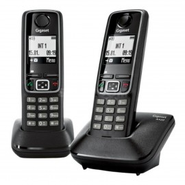 Телефон Siemens Gigaset A220 HF AM (автоответчик, черный) <S30852-H2431-S301>