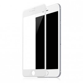 Стекло защитное Noname для APPLE iPhone 6/6S (4.7), Full Screen, 0.33 мм, 9D, глянцевое, полный клей, цвет: белый, в техпаке