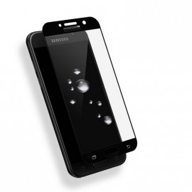 Стекло защитное Noname для SAMSUNG Galaxy A7 (2017), Full Screen, 0.33 мм, 2D, глянцевое, цвет: черный, в техпаке