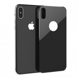 Стекло защитное WK для APPLE iPhone X, 0.33 мм, 3D, глянцевое, на заднюю крышку, цвет: чёрный