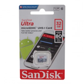 Карта памяти SanDisk microSDHC Class 10 Ultra 80 Mb/s 32GB