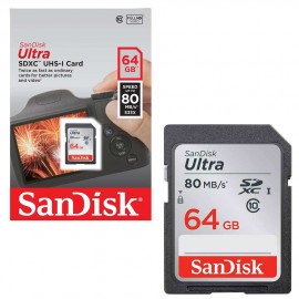 SD 64Gb SanDisk Class 10 Ultra UHS-I (80 Mb/s)