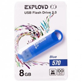 USB  8Gb Exployd 570 Blue