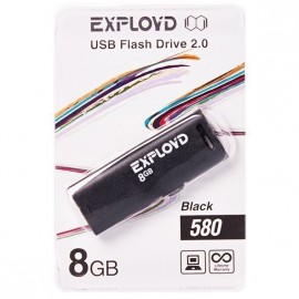 USB  8Gb Exployd 580 Black