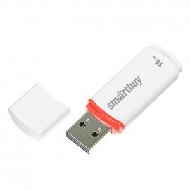 USB 16Gb SmartBuy Crown White