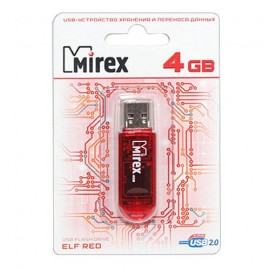 USB  4Gb Mirex ELF RED(ecopack)