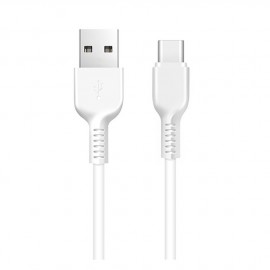 Кабель USB - микро USB HOCO X20, 1.0м, круглый, 2.1A, силикон, цвет: белый