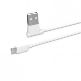 Кабель USB <--> microUSB  1.2м HOCO UPM10  L-образный дизайн белый
