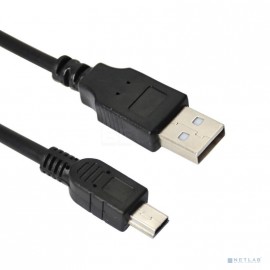 Кабель USB <--> miniUSB  1.8м TELECOM чёрный