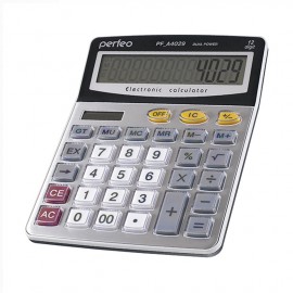 Калькулятор Perfeo PF_A4029, бухгалтерский, 12-разр., GT, серебристый