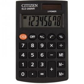 Калькулятор карманный Citizen SLD-200NR черный 8-разр. <SLD-200NR>