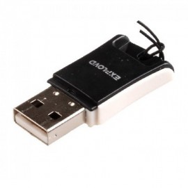 Кардридер Exployd для microSD, EX-AD-265, USB 2.0, пластик, цвет: чёрный