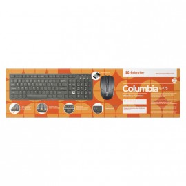 Клавиатура+мышь DEFENDER C-775 Columbia черный