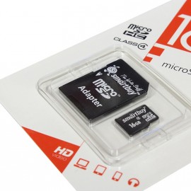 Карта памяти SmartBuy microSDHC Class 10 16GB + SD adapter COMPACT