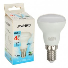 Лампа светодиодная SMART BUY R39-04W-6000-E14 (холодный дневной свет)
