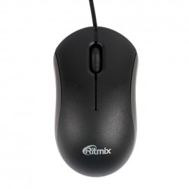Мышь RITMIX ROM-111 черная/серая, USB