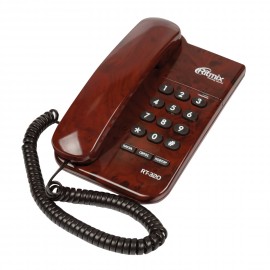 Телефон проводной RITMIX RT-320, венге (1/20)