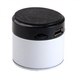 Портативная акустика S10 (USB, microSD) цвет белый
