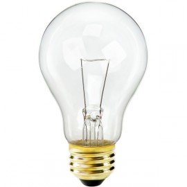 Лампа накаливания КОСМОС (прозрачная) 75Вт-2700К-Е27 Брест ГОФРА (стандартная, тёплый свет) (1/100)