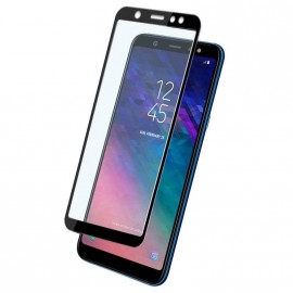 Защитное стекло на экран для Samsung Galaxy A6+ 2018 5D (без упаковки) черное
