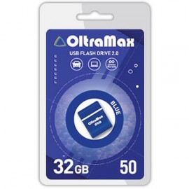 USB 32Gb OltraMax Drive 50 Mini  2.0,пластик, голубой,тёмный