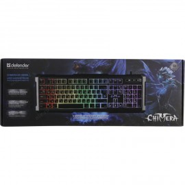 Клавиатура DEFENDER Chimera GK-280DL RU, черный, USB, игровая