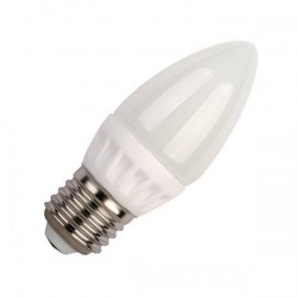 Лампа светодиодная SMART BUY C37-7W-220V-6000K-E27 (свеча, холодный дневной свет)