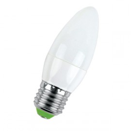 Лампа светодиодная SMART BUY C37-9,5W-4000-E27 (свеча, белый свет)