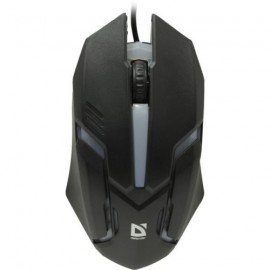 Мышь DEFENDER Сyber MB-560L, черный, USB, 7 цветов, 3 кнопки, проводная,