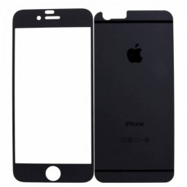 Стекло защитное Noname для APPLE iPhone 7/8, 0.26 мм, 2D, глянцевое, зеркальное, на заднюю крышку, цвет: чёрный, в техпаке