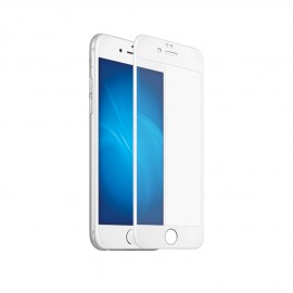 Стекло защитное Faison для APPLE iPhone 7/8, Full Screen, 0.33 мм, 5D, глянцевое, полный клей, цвет: белый