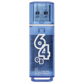 USB 64Gb SmartBuy Glossy  series  Blue