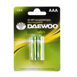 Аккумулятор AAA Daewoo, HR03-2BL, 1000mAh, Ni-MH, (2/20/100)