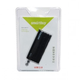 USB-Хаб Smartbuy 4 порта черный (SBHA-6810-K)