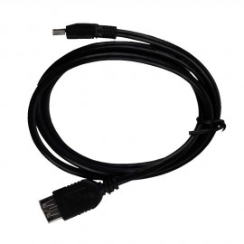 Кабель микро USB - USB(f) Perfeo U4204, 1.0м, круглый, силикон, цвет: чёрный
