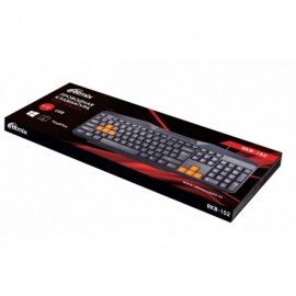 Клавиатура RITMIX RKB-152 черная/оранжевая, USB