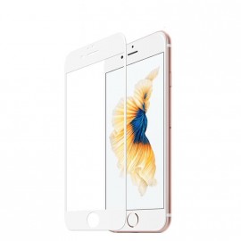 Стекло защитное Faison для APPLE iPhone 7/8 Plus, Full Screen, 0.33 мм, 11D, глянцевое, полный клей, цвет: белый