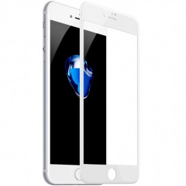 Стекло защитное Faison для APPLE iPhone 7/8, Full Screen, 0.33 мм, 11D, глянцевое, полный клей, цвет: белый