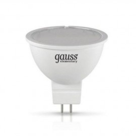 Лампа светодиодная LED 5.5вт 230в GU5.3 белый     Elementary Gauss