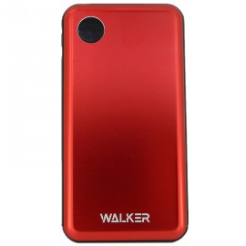 Аккумулятор Power Bank Walker WB-510, 10000 mAh, Li-Pol, 2.1A вх/вых, Type-C, дисплей, металл, красное