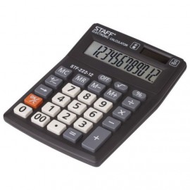 Калькулятор Perfeo, PF_A4025, бухгалтерский, 12 разрядов, цвет: чёрный