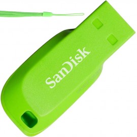 USB 32GB SanDisk Cruzer Blade зелёный