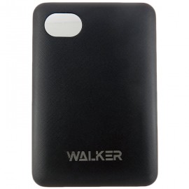 Портативный аккумулятор Walker WB-410, 10000 mAh, Li-Pol, 2.1A вх/вых, USBx2, microUSB, Type-C, пластик, черн